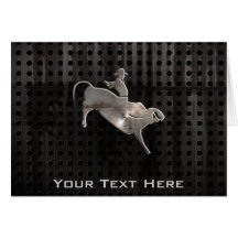 Rugged Bull Rider Cards