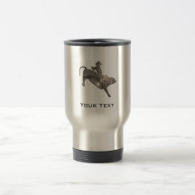 Rugged Bull Rider Coffee Mugs
