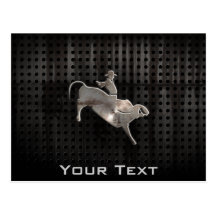 Rugged Bull Rider Postcard