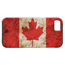 Rugged Canadian Flag iPhone 5 Cover