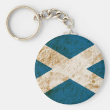 Rugged Scottish Flag Key Chains