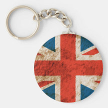 Rugged Union Jack Keychains