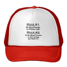 Rule Band Teacher Trucker Hats