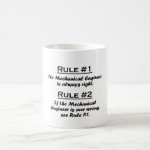 Rule Mechanical Engineer Coffee Mugs