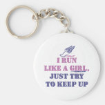 Run Like a Girl Keychain