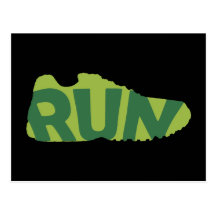 Run Shoe Postcard