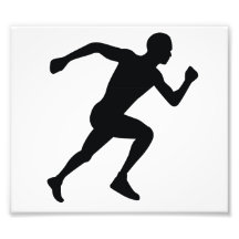 Runner Black Silhouette Shadow Photo Art