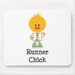 Runner Chick Peace Love 13.1 Mousepad