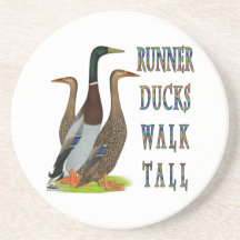 Runner Ducks Walk Tall Beverage Coaster