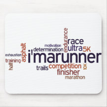 Runner's Words Mouse Pads