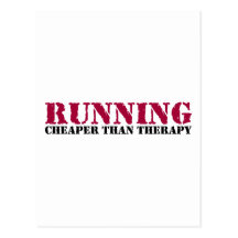 Running - Cheaper than therapy Postcard