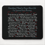 Running Life Lessons Mouse Mat