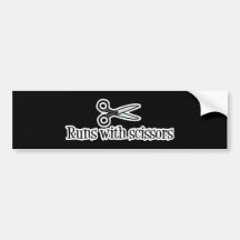 Runs With Scissors Bumper Stickers