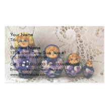 Russian dolls business card template