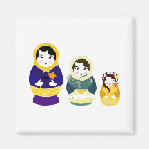 Russian Dolls Refrigerator Magnets