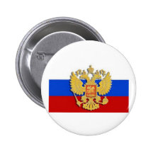 Russian Flag Pinback Buttons