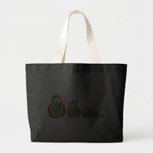 Russian nesting doll canvas bag