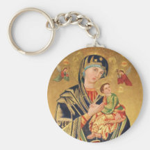 Russian Orthodox Icon - Virgin Mary and baby Jesus Keychains
