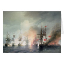Russian-Turkish Sea Battle of Sinop Card