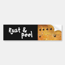 rust and peel bumper sticker