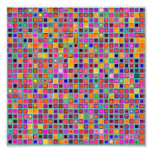 Rust And Purple Rustic 'Clay' Tiles Pattern Art Photo