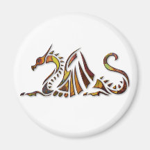 Rust Dragon Magnets