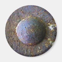 Rust Steel Rivet Industrial Distressed Magnets