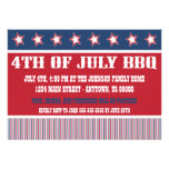 Rustic 4th Of July BBQ Invitations