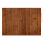 Rustic Barn Wall Made of Old Wooden Brown Planks Card