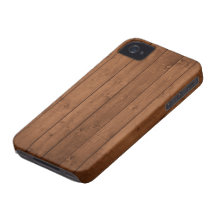 Rustic Barn Wall Made of Old Wooden Brown Planks iPhone 4 Case
