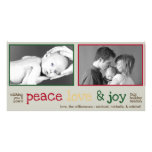 Rustic Christmas Photocards (Grey) photo cards
