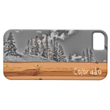 Rustic Colorado tree black white iphone 5 case