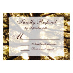 Rustic Country Oak Tree Silhouette RSVP Cards