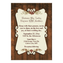 Rustic Fall Wedding Invitation