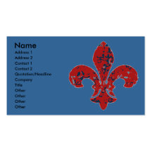 Rustic Fleur De Lis Business Card Templates
