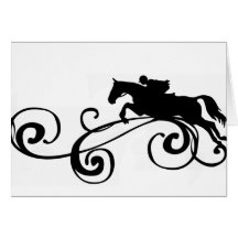 Rustic Galloping Andalusian Horse Greeting Cards