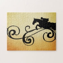 Rustic Galloping Andalusian Horse Jigsaw Puzzles