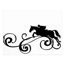 Rustic Galloping Andalusian Horse Postcard