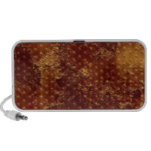 Rustic Gold Stars Pattern Speakers