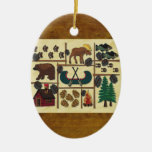 Rustic Lodge: Country Cabin Christmas Ornaments