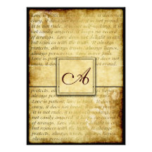 Rustic Love is Patient Vintage Wedding Invitations