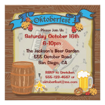 Rustic Oktoberfest Party Invitation