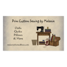 Rustic Sewing Arts Business Card
