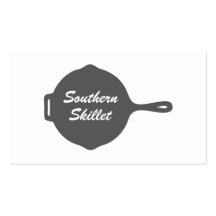 RUSTIC SKILLET LOGO for RESTAURANTS, CATERING II Business Cards