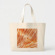 Rustic Tree Rings Wood Design Gifts Tote Bags