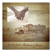 rustic western farm truck country anniversary photo art