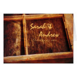 Rustic Window Frame Stationary Card
