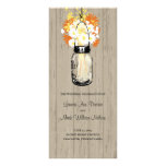 Rustic Wood Mason Jar and Wildflowers Program rack cards