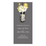 Rustic Wood Mason Jar and Wildflowers Program rack cards