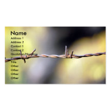Rusty Barbed Wire Business Cards